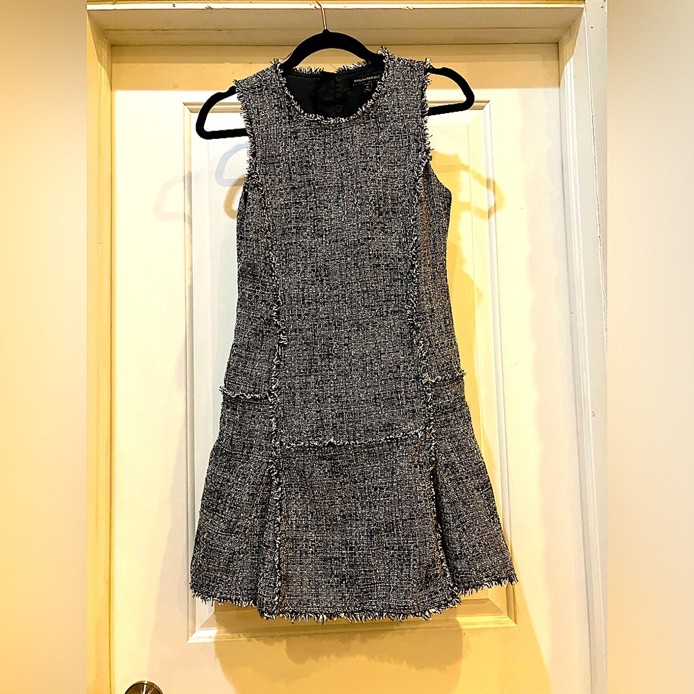 Banana Republic blue tweed dress - size 6, like new - Picture 3 of 4